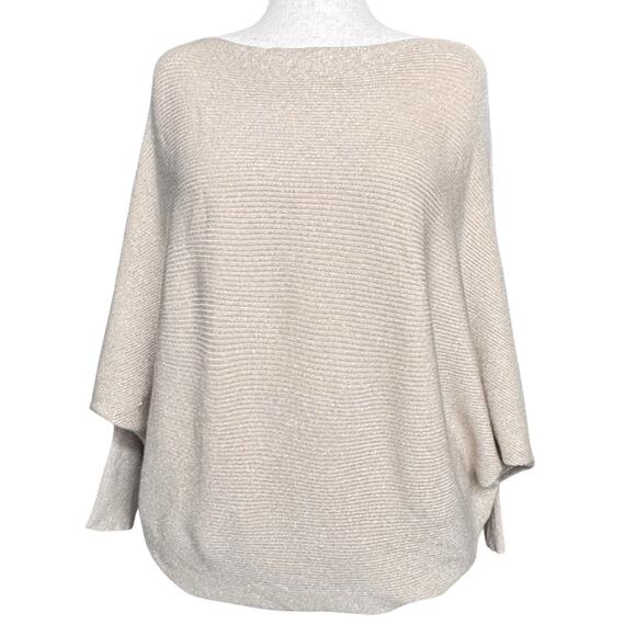 Philosophy Sweaters - NWT Philosophy Woman Republic Clothing Sweater | Beige & Gold Thread | Size 3X